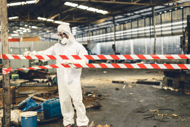 Professional Biohazard technician working in Camden, TN